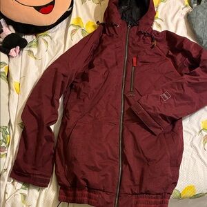 Men's Maroon Windbreaker Jacket